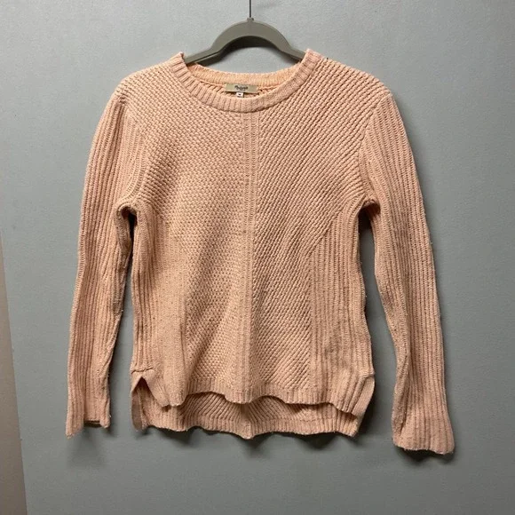 Madewell 1937 Womens Sweater Peach Knit Crew Neck Long Sleeve Size M‎ - Picture 2 of 6